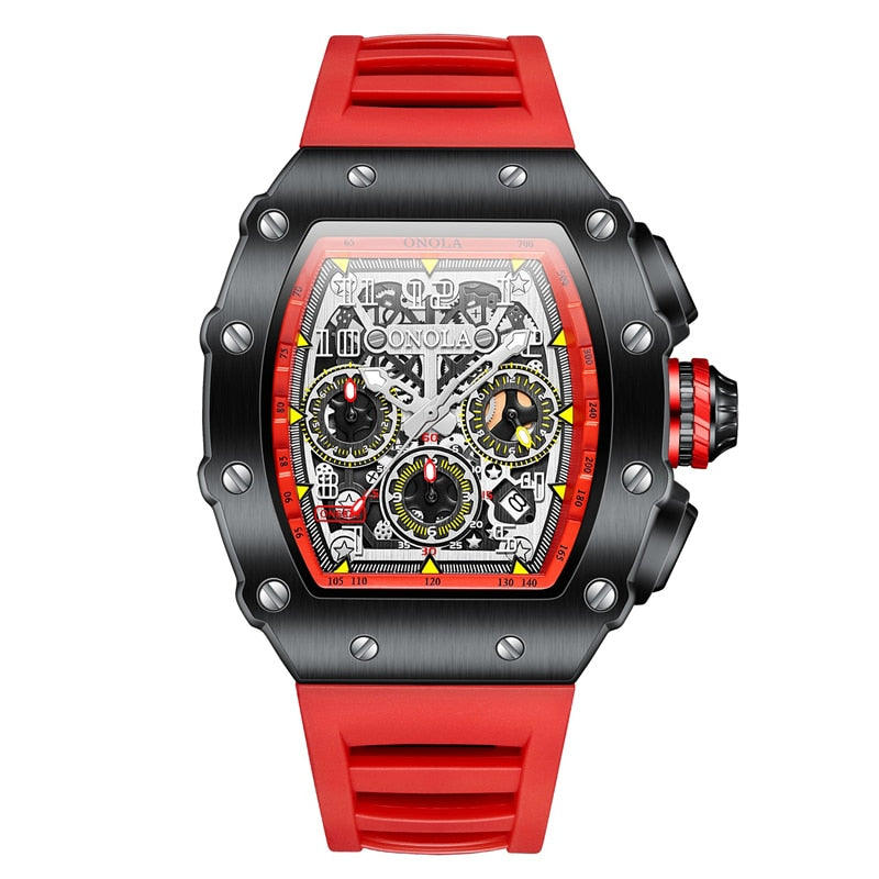 Heren Luminous Tonneau Horloge