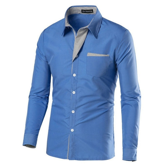 Heren Slim Fit Lange Mouwen Belleza