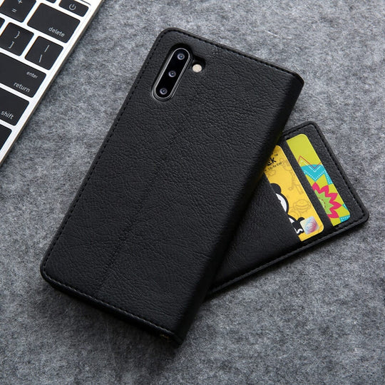 Magnetische Flip Leren Telefoon Beschermer