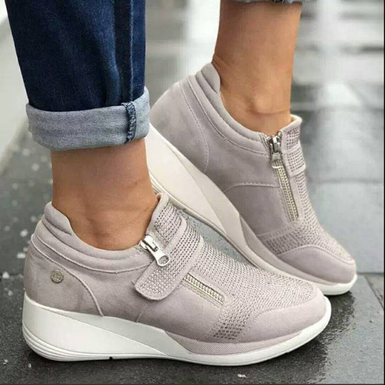 Dames Rits Platform Sneakers Belleza