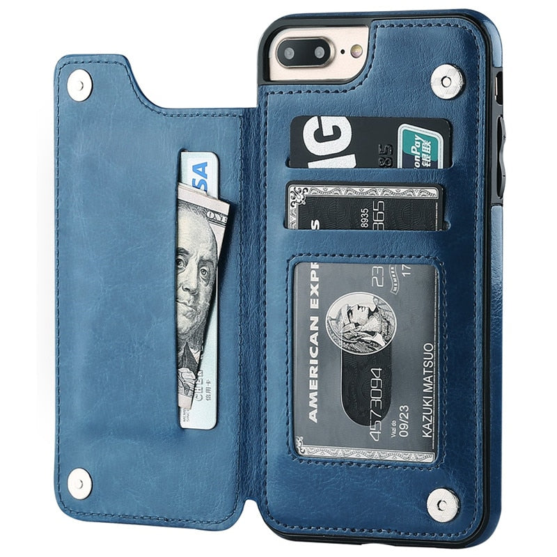 iPhone Leren Portemonnee Hoesje Belleza