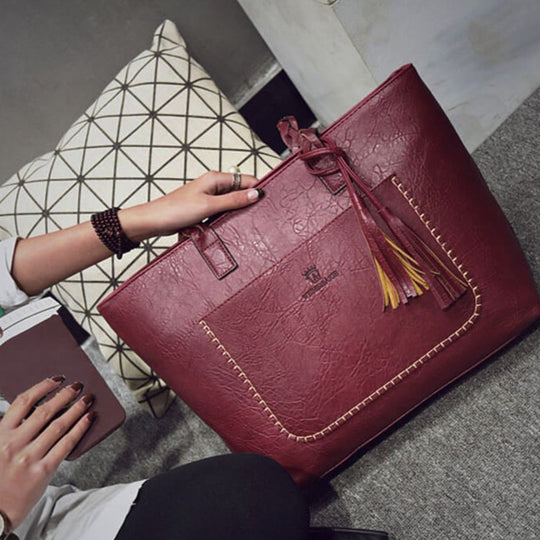 Leren Schoudertas voor dames Belleza