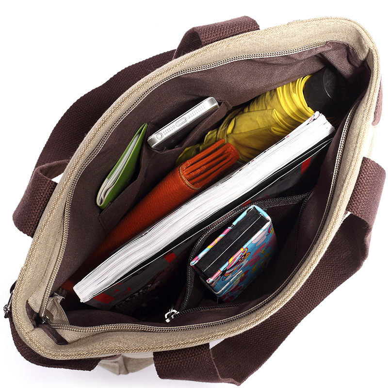 Kat Geborduurde Canvas Tas Belleza