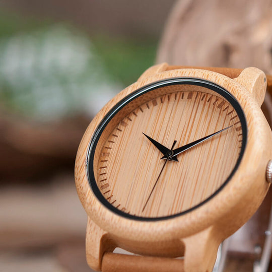 Houten horloge Belleza