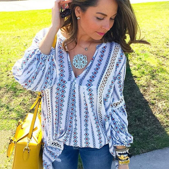 Uitgeholde Dames Boho Tops Belleza