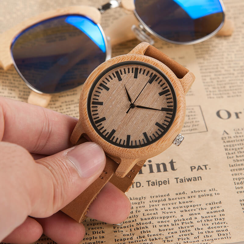 Houten horloge Belleza