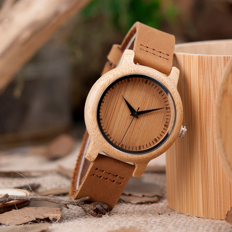 Houten horloge Belleza
