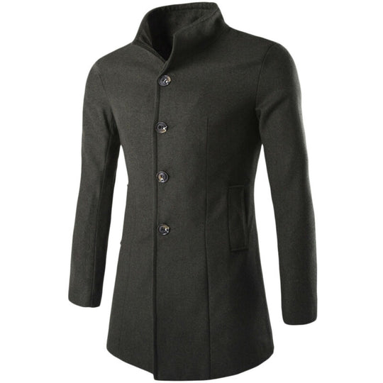 Heren Trench Coat met opstaande kraag Belleza