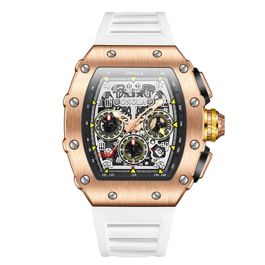 Heren Luminous Tonneau Horloge