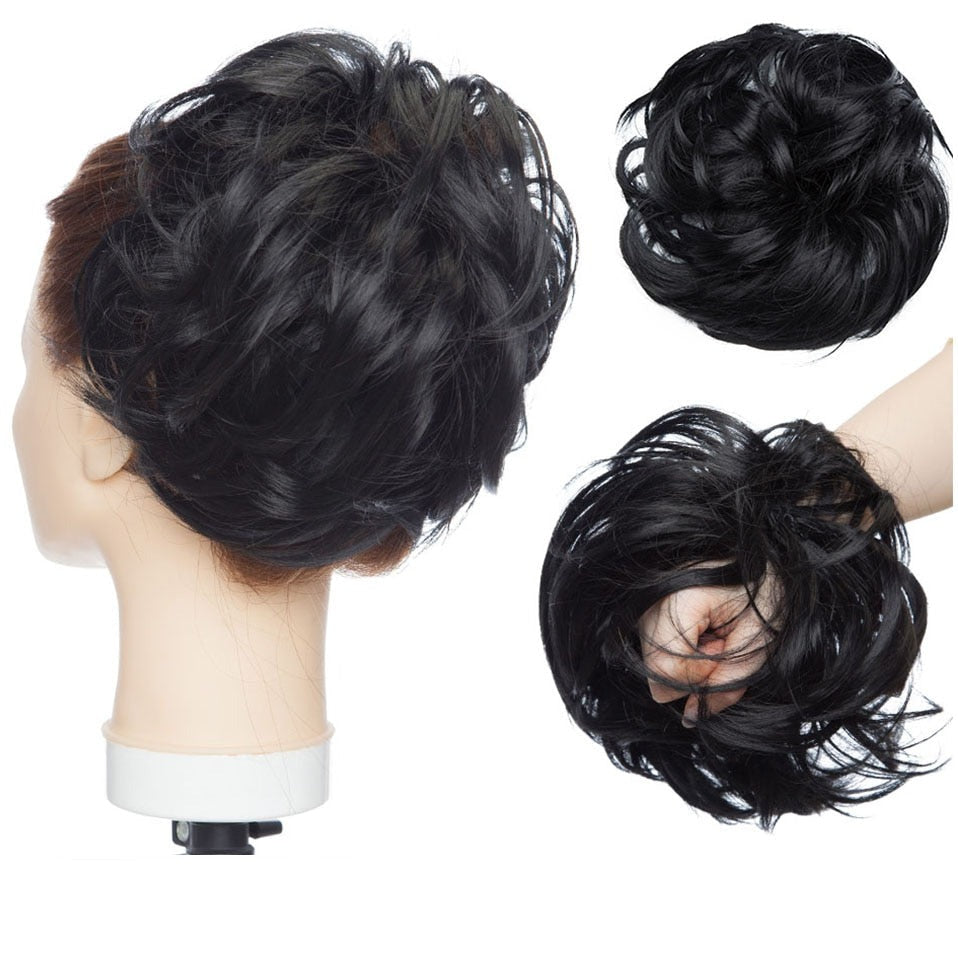 Messy Bun Hair Crunchie Belleza