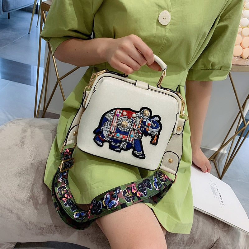 Mandala Geborduurde Tas
