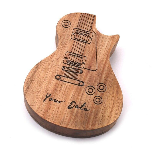 Gegraveerde houten gitaar Picks Belleza