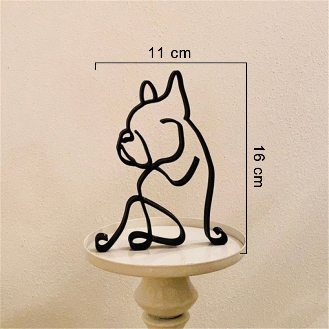 Minimalistische Hond Kunst Sculptuur Belleza
