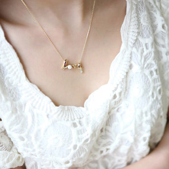 L.O.V.E. Parel Ketting Belleza