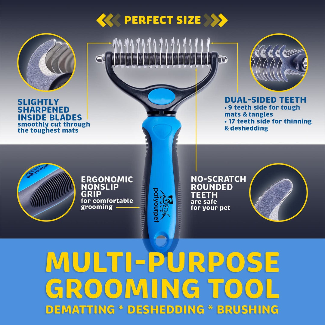 Dubbelzijdige Pet Grooming Borstel Belleza