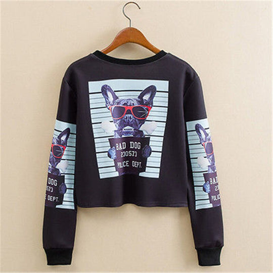 Bijgesneden sweatshirt met print Belleza