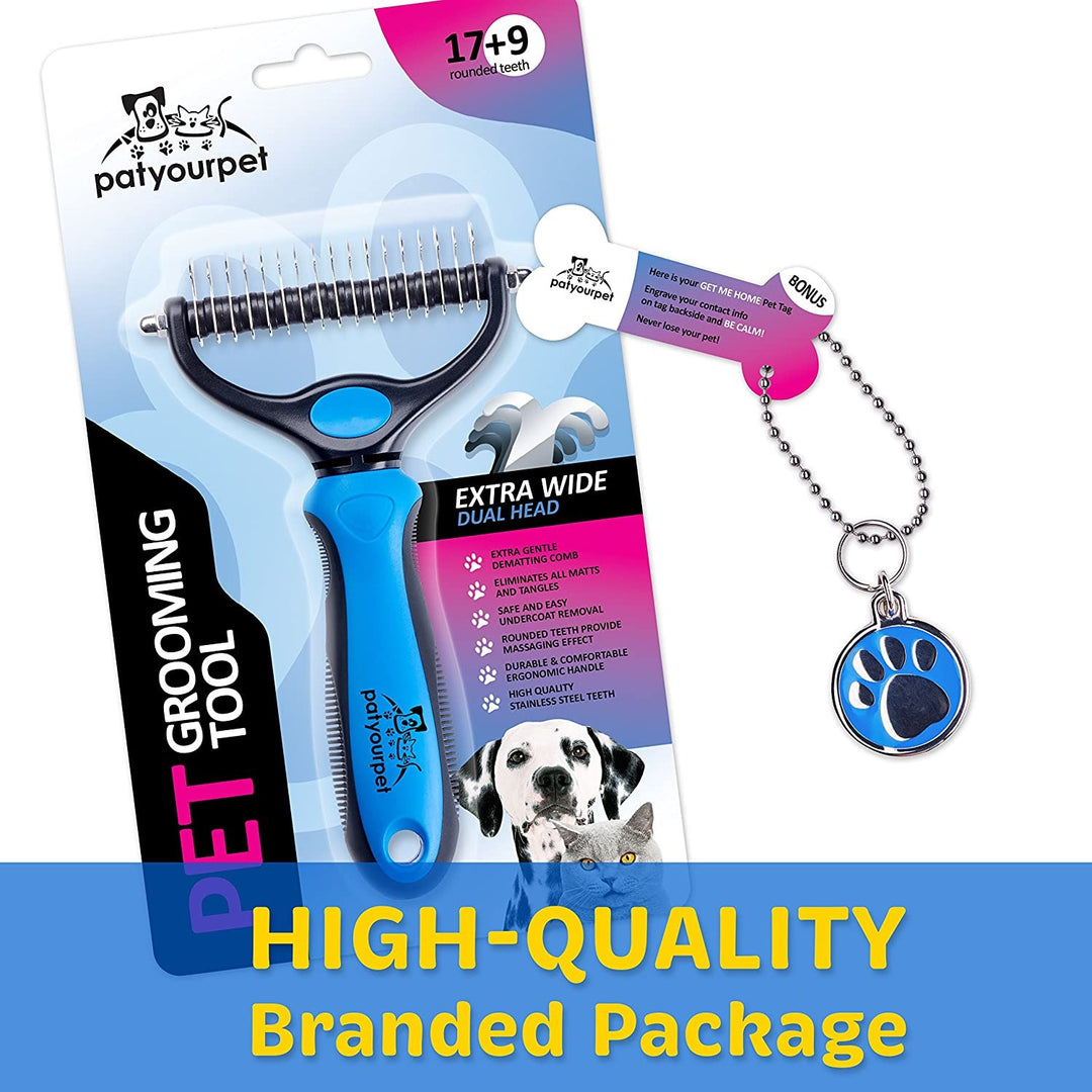 Dubbelzijdige Pet Grooming Borstel Belleza
