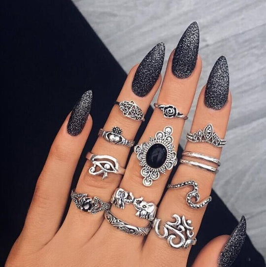 Boheemse Knokkel Ringen Set