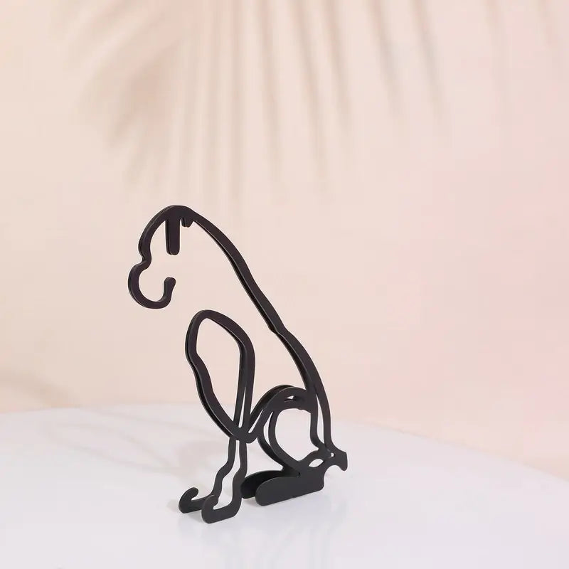 Minimalistische Hond Kunst Sculptuur Belleza