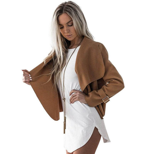 Asymmetrische Kraag Vest Belleza