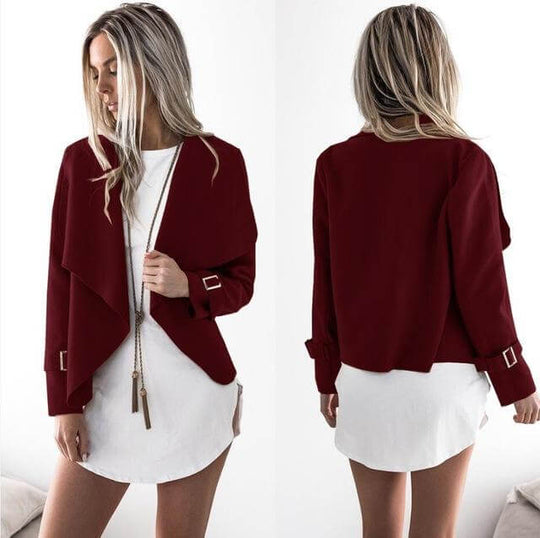Asymmetrische Kraag Vest Belleza