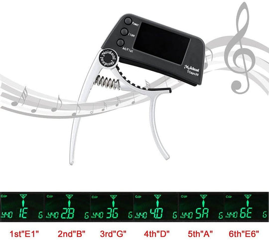 2-in-1 Gitaar Capo & Tuner Belleza