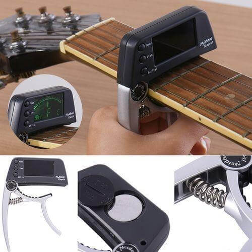 2-in-1 Gitaar Capo & Tuner Belleza
