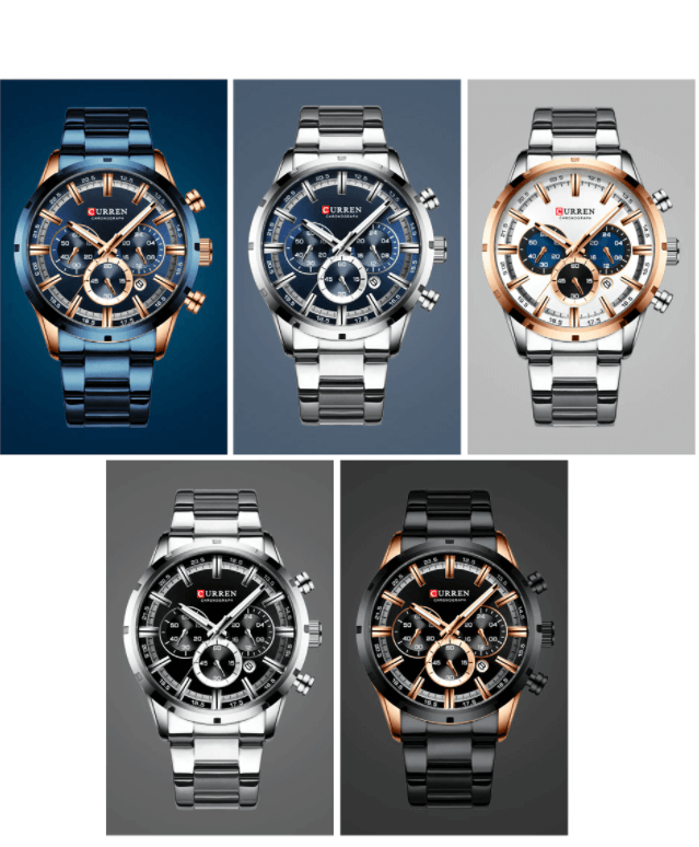 Curren Business Chronograafhorloge Belleza