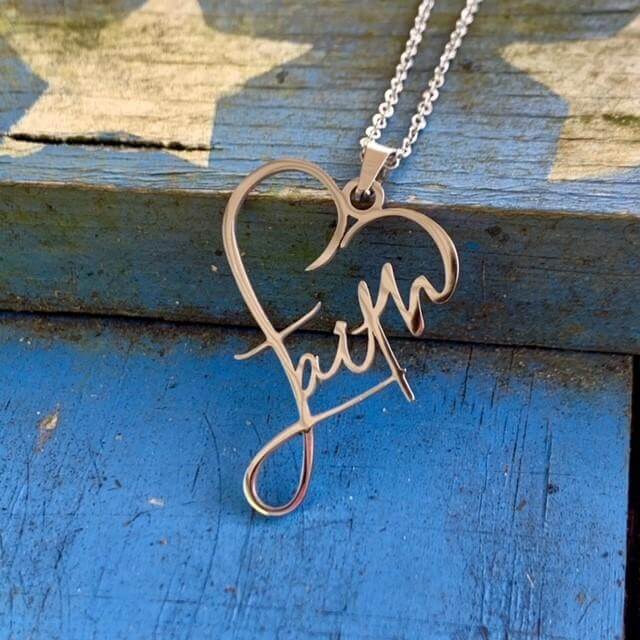 Hart van Geloof Ketting Belleza
