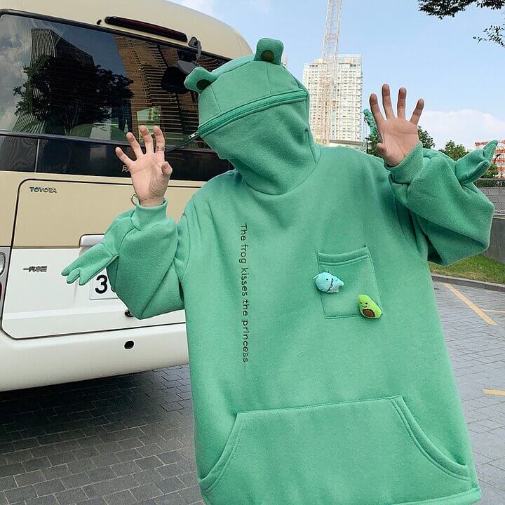 Kikker Rits Hoodie