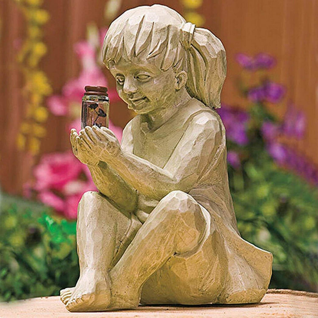 Kinderen met Zonnevlammetjes Tuinbeelden Belleza