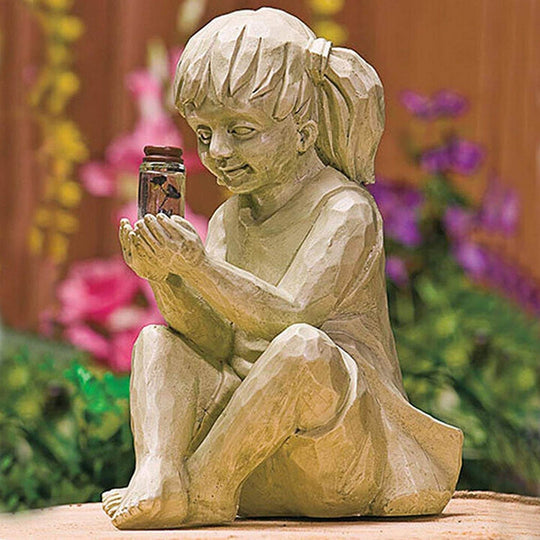 Kinderen met Zonnevlammetjes Tuinbeelden Belleza