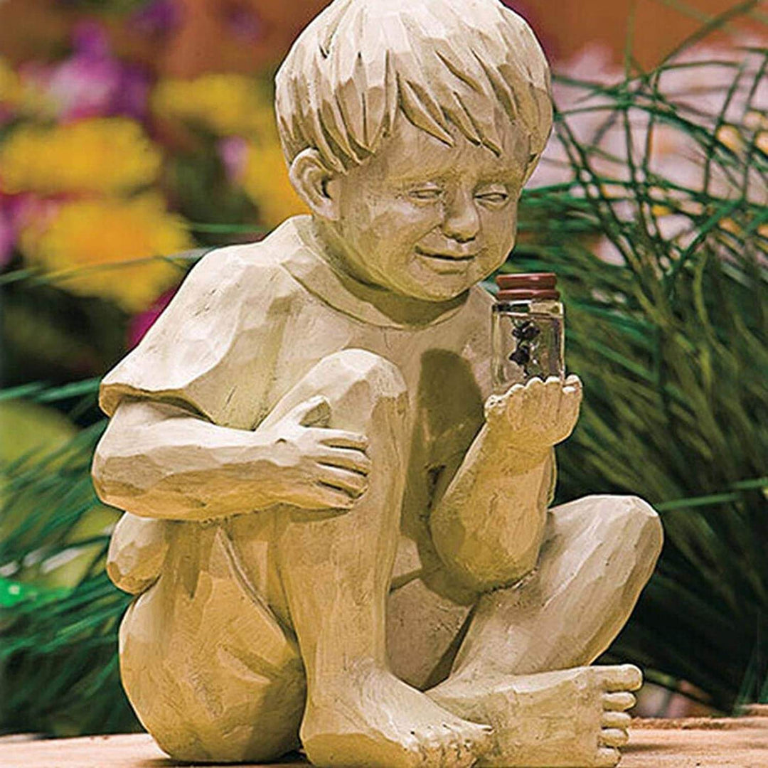 Kinderen met Zonnevlammetjes Tuinbeelden Belleza