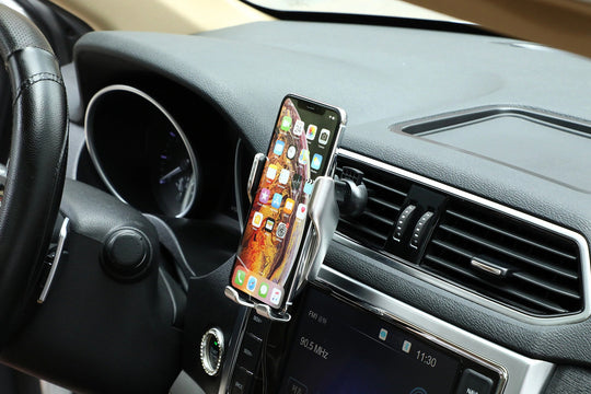 PREMIUM - Automatisch Klemmende Telefoonhouder | Draadloze Oplader Belleza