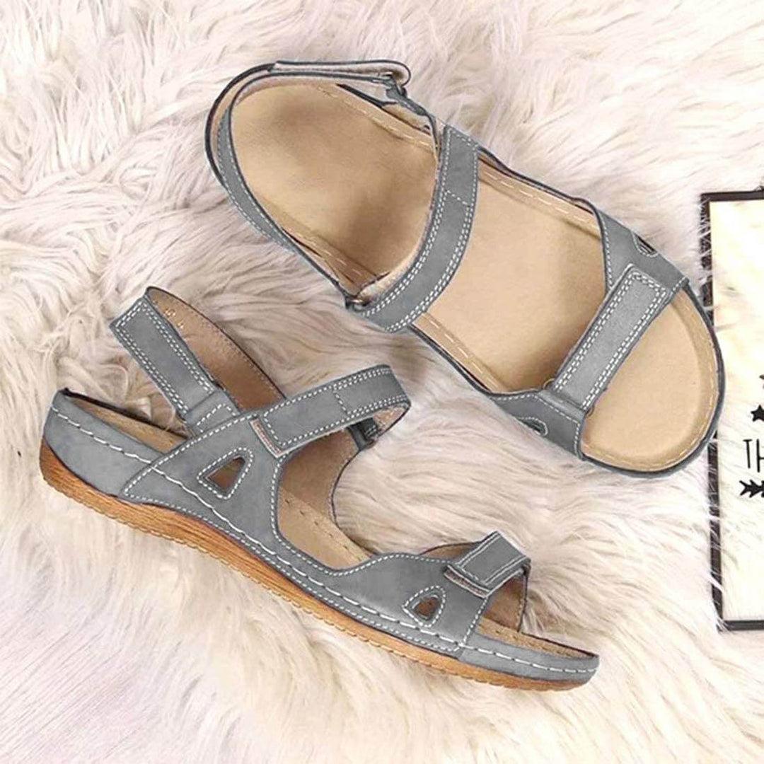 Platte Toe Velcro Casual Sandalen Belleza