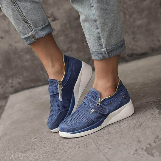 Dames Rits Platform Sneakers Belleza