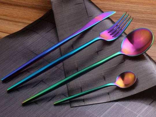 Regenboog Bestek Set (4 Stuks) Belleza