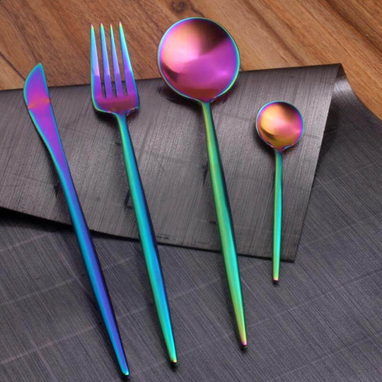 Regenboog Bestek Set (4 Stuks) Belleza