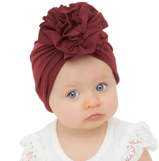 Ruche Top Baby Tulband Muts