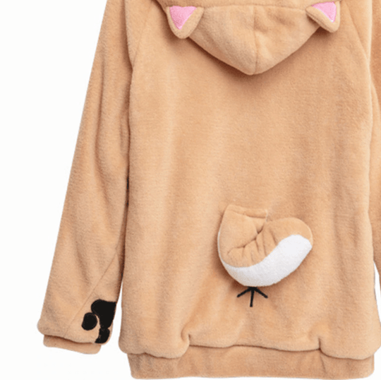 Shiba Inu Dog Cartoon Hoodie Belleza