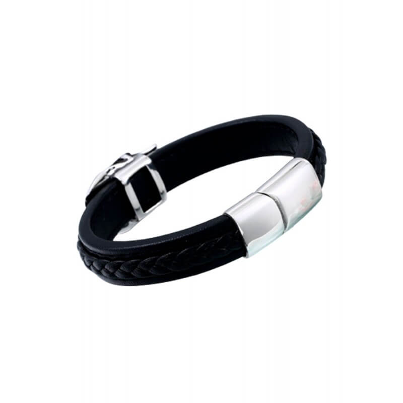 Stalen Punk Schedel Leren Armband Belleza