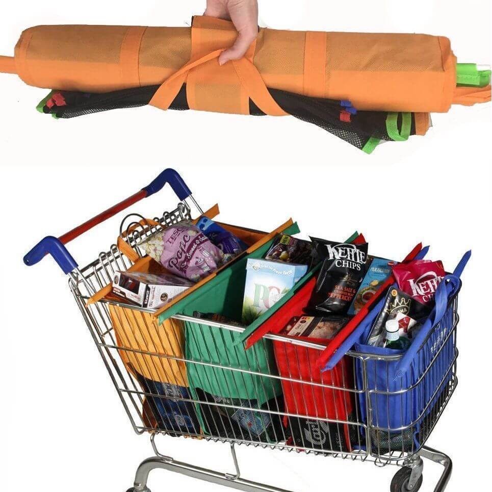 Boodschappenwagentje Trolley Tassen (Set van 4) Belleza